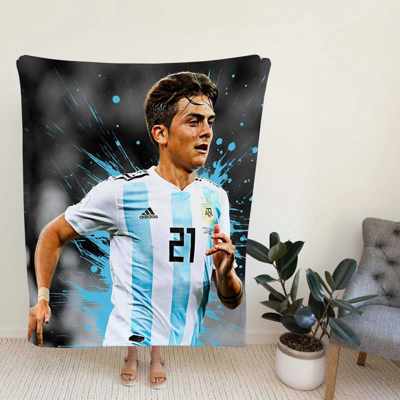 Paulo Dybala athletoccer Player Fleece Blanket