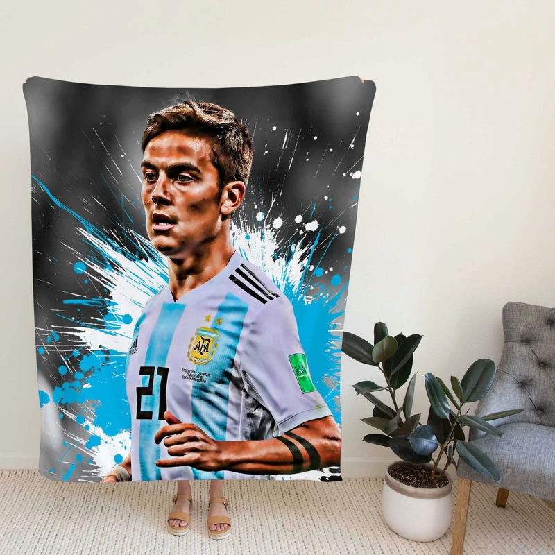 Paulo Dybala Honoraboccer Player Fleece Blanket