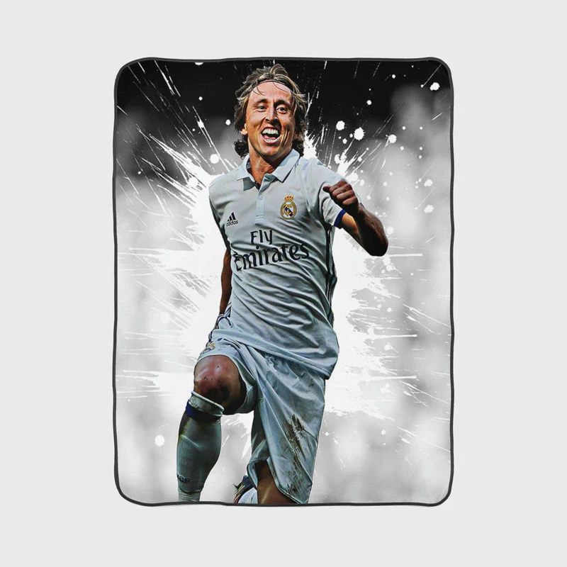 Actioccer Player Luka Modric Real Madrid Fleece Blanket