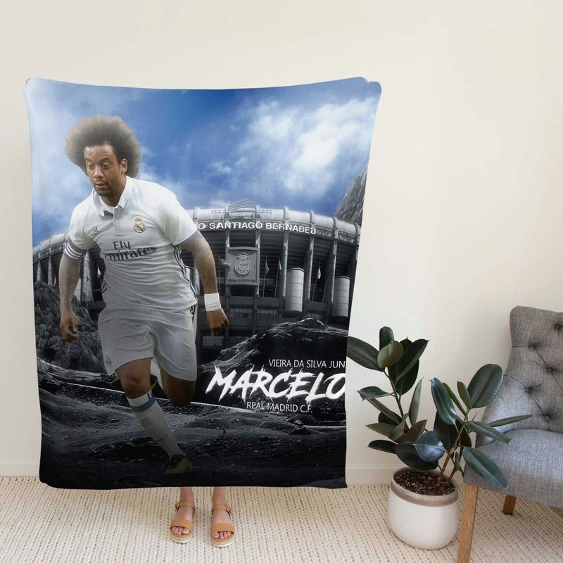 Marcelo Vieira ilva Junior La Lioccer Player Fleece Blanket
