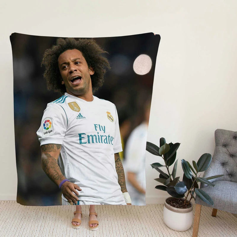 Confideoccer Player Marcelo Vieira Fleece Blanket