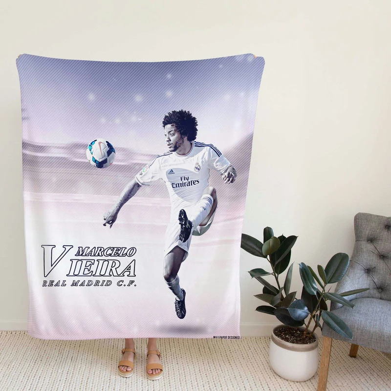 Marcelo Vieira ilva Junioccer Player Fleece Blanket