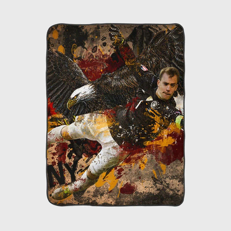 Populoccer Player Manuel Neuer Fleece Blanket