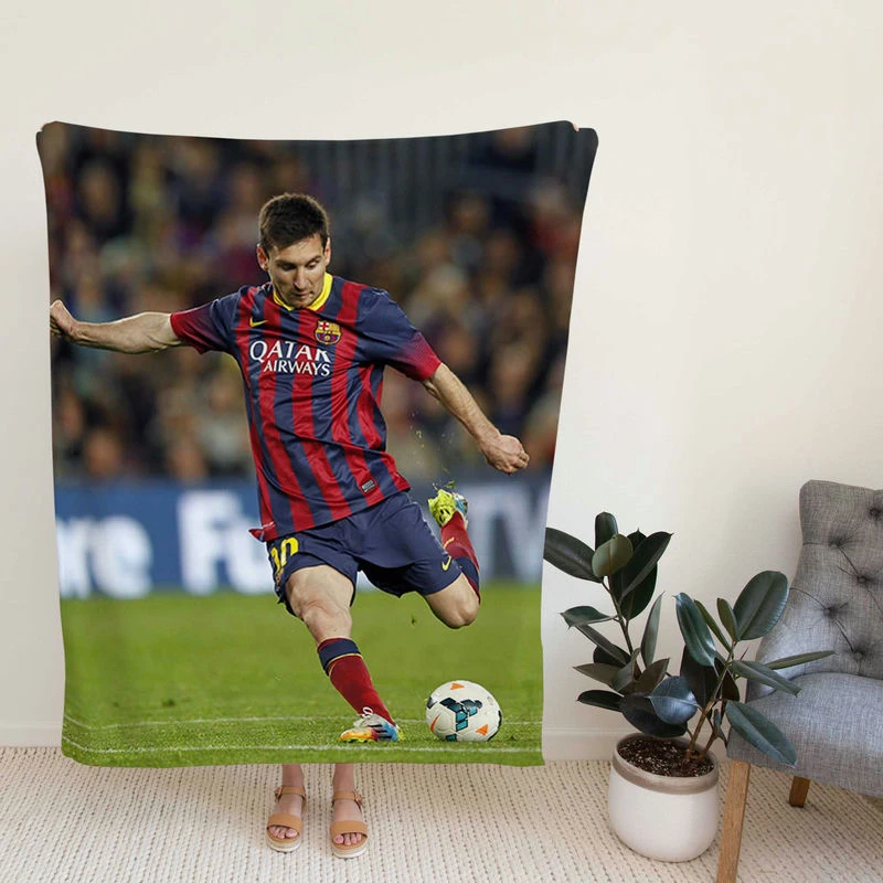 Ner Baroccer Player Lionelsi Fleece Blanket