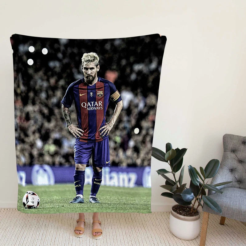 Lionelsi Natural Bacoccer Player Fleece Blanket