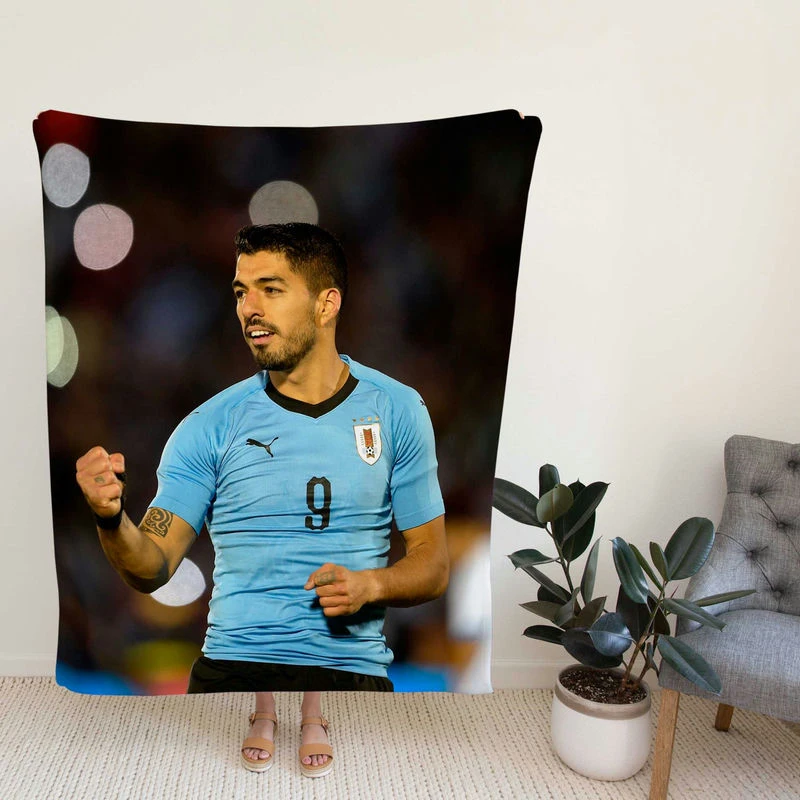Excellent Uruguoccer Player Suarez Fleece Blanket
