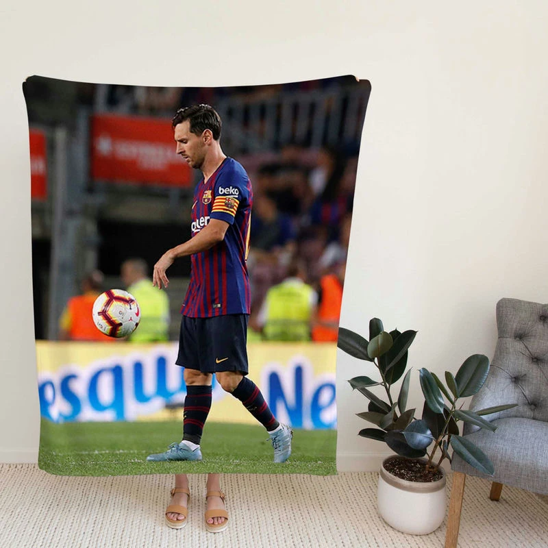 Lionelsi Mercurial Baroccer Player Fleece Blanket