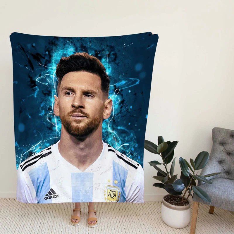 Lionelsi Argentina Nationoccer Player Fleece Blanket