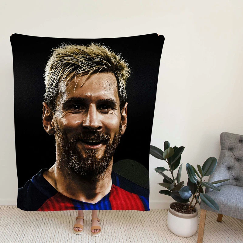 Powerfoccer Player Lionelsi Fleece Blanket