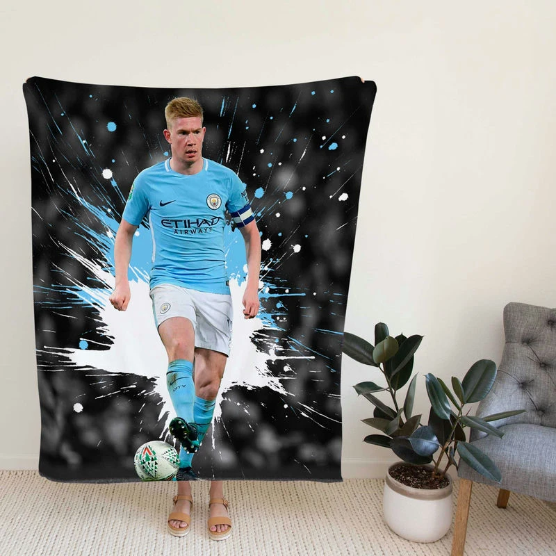Kevin De Bruyne Active Manter Cioccer Player Fleece Blanket
