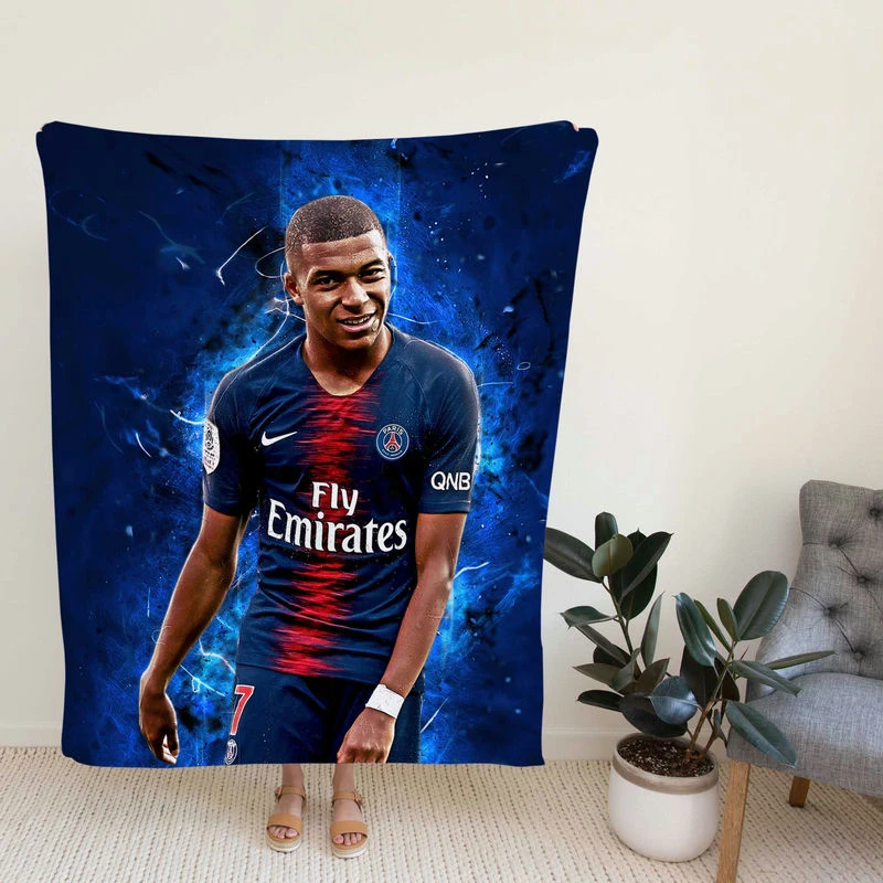 Kylian Mbappe LottiG Glooccert Player Fleece Blanket