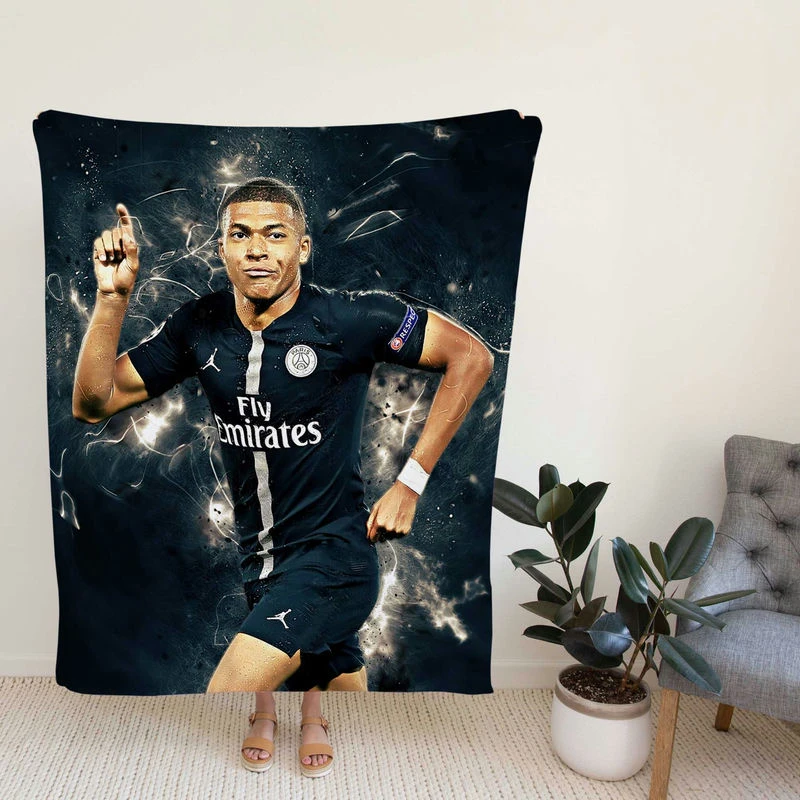 Kylian Mbappe Lottin Ultimaoccer Player Fleece Blanket