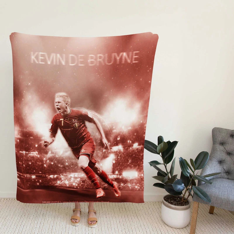 Energetoccer Player Kevin De Bruyne Fleece Blanket