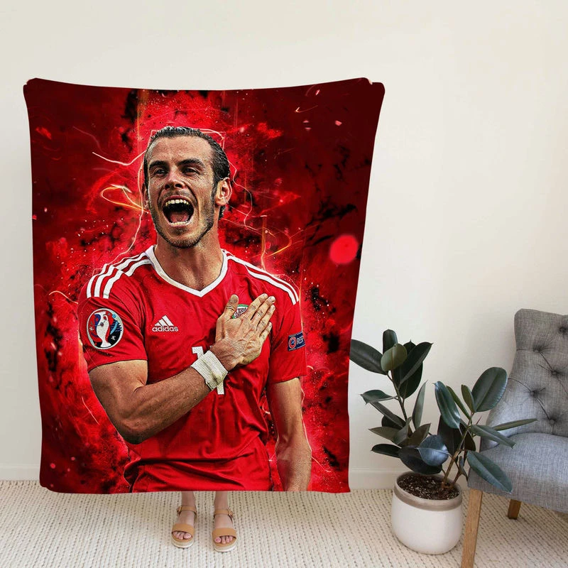 Gareth Frank Bale W Soccer Player Fleece Blanket
