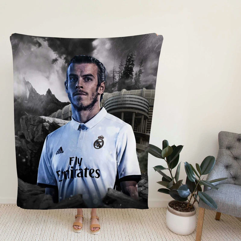 Awarded Real madroccer Player Gareth Bale Fleece Blanket