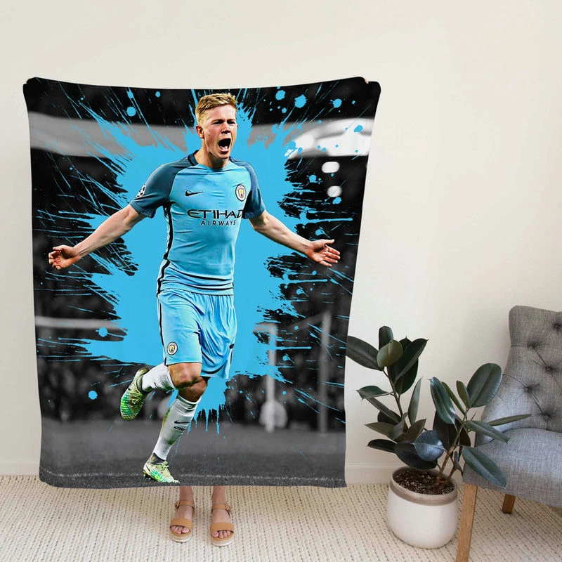 Ultimate Man Cioccer Player Kevin De Bruyne Fleece Blanket
