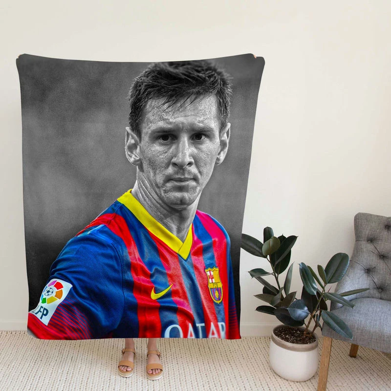 Confideoccer Player Lionelsi Fleece Blanket