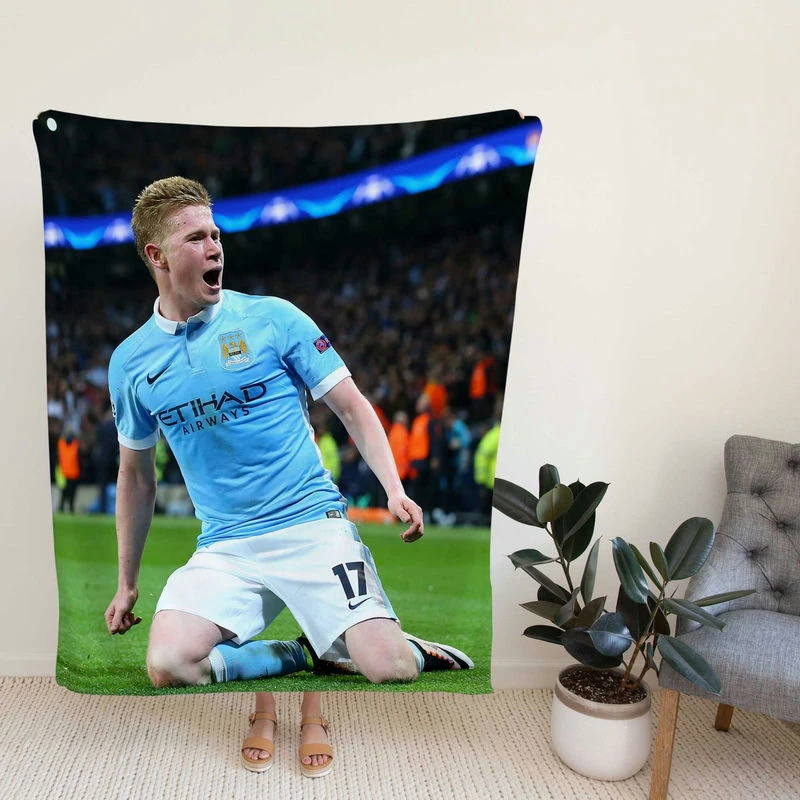 Kevin De Bruyne Top Rankoccer Player Fleece Blanket