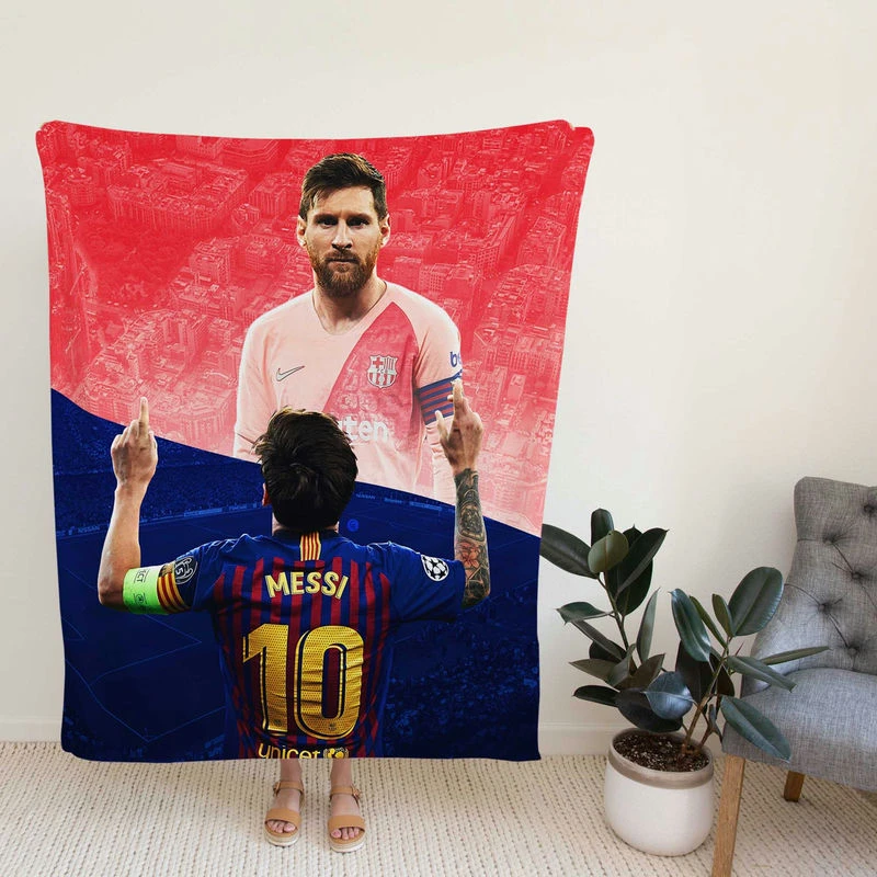 Lionelsi Capable Baroccer Player Fleece Blanket