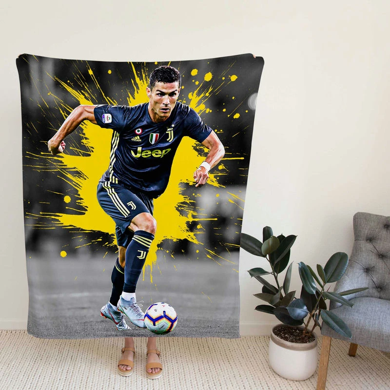 tiano Ronaldo Juerieoccer Player Fleece Blanket