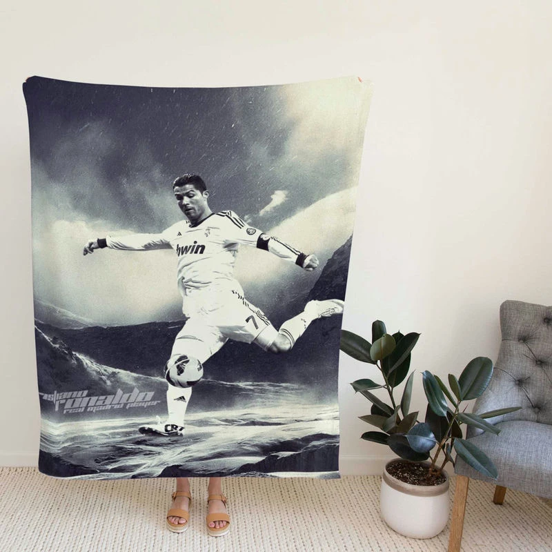 tiano Ronaldo Eniastoccp Player Fleece Blanket