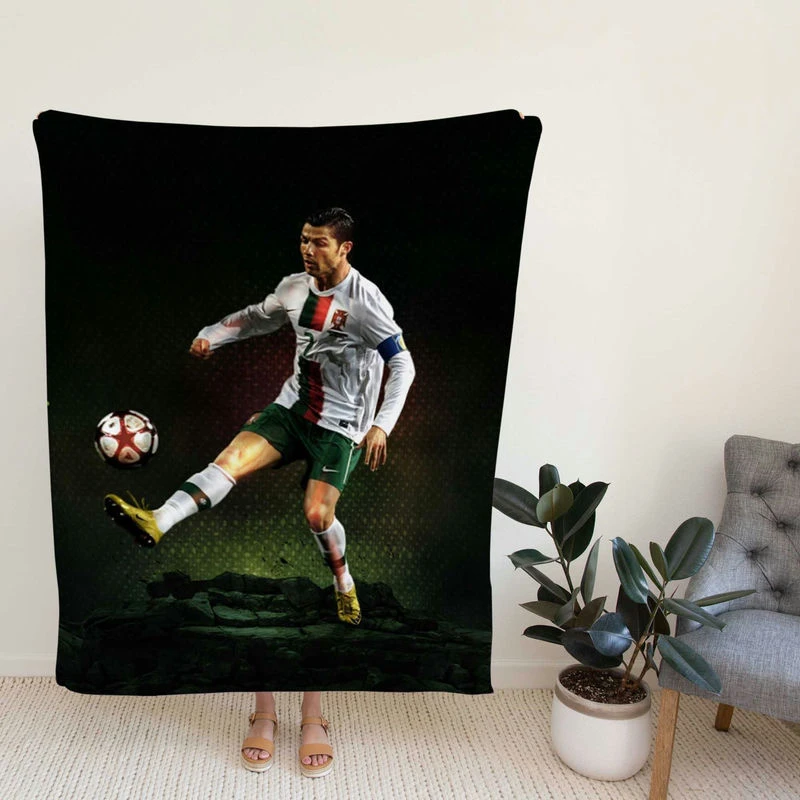 Portugoccer Player Cr7 tiano Ronaldo Fleece Blanket