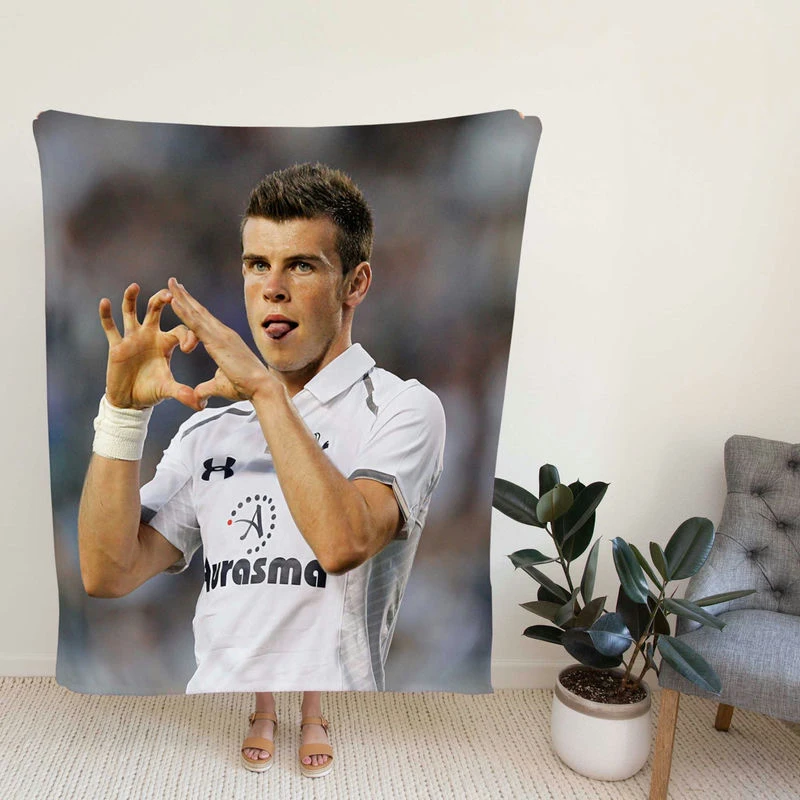 Gareth Bale Tottenham pur F C soccer Player Fleece Blanket