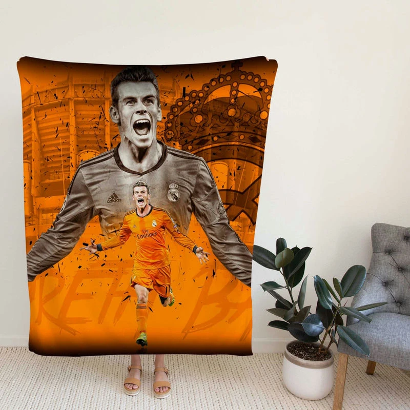 Top Rankoccer Player Gareth Bale Fleece Blanket