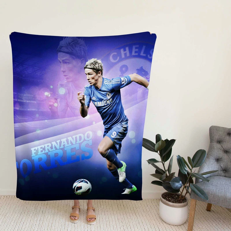 Powerfull Coccer Player Fernando To Fleece Blanket