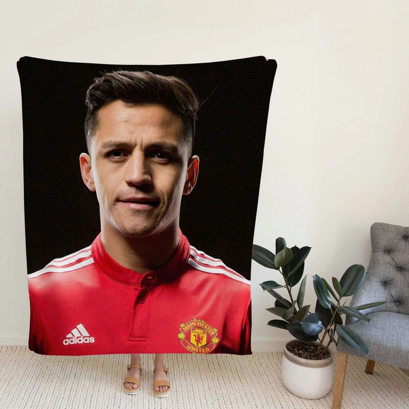 Al Sanchez Manter United Forwaoccer Player Fleece Blanket