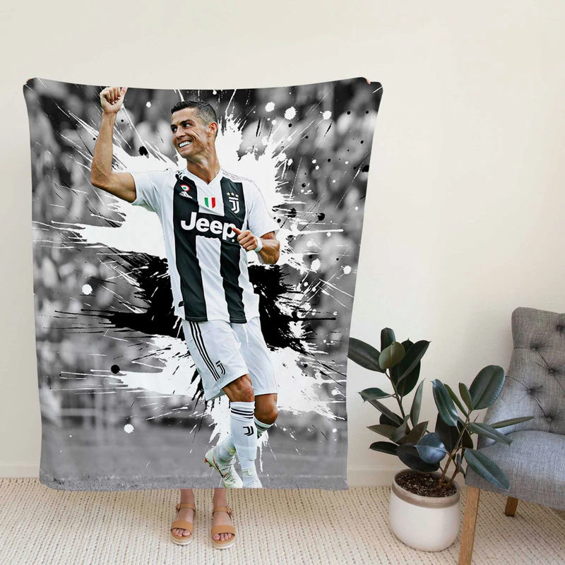 Portue Soccer Player tiano Ronaldo Fleece Blanket