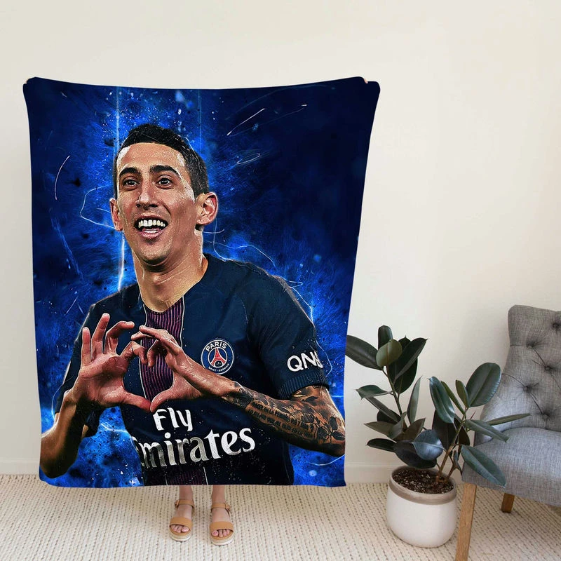 Angel Di Maria Top Ranked Argentioccer PlayeG Fleece Blanket