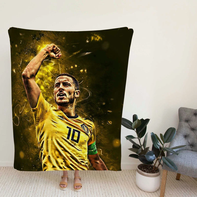 Actioccer Player Eden Hazard Fleece Blanket