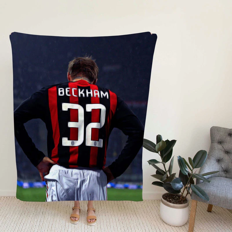 Powerfull Brh Soccer Player David Beckham Fleece Blanket