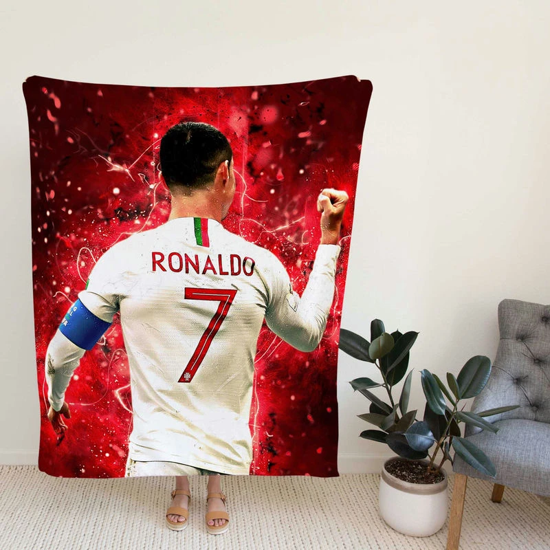 tiano Ronaldo leoccer Player Fleece Blanket