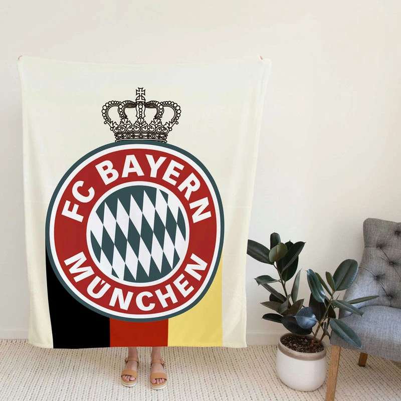 FC Bayern Munitrooccer Team Fleece Blanket
