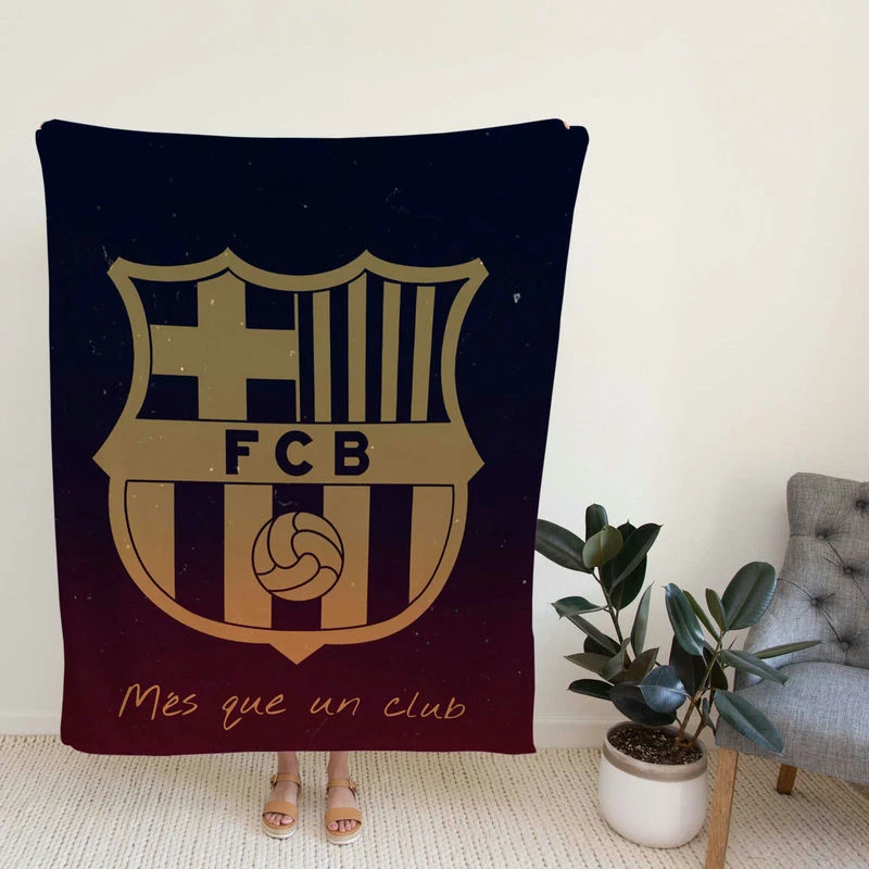 FC Barcelona Competitioccer Team Fleece Blanket