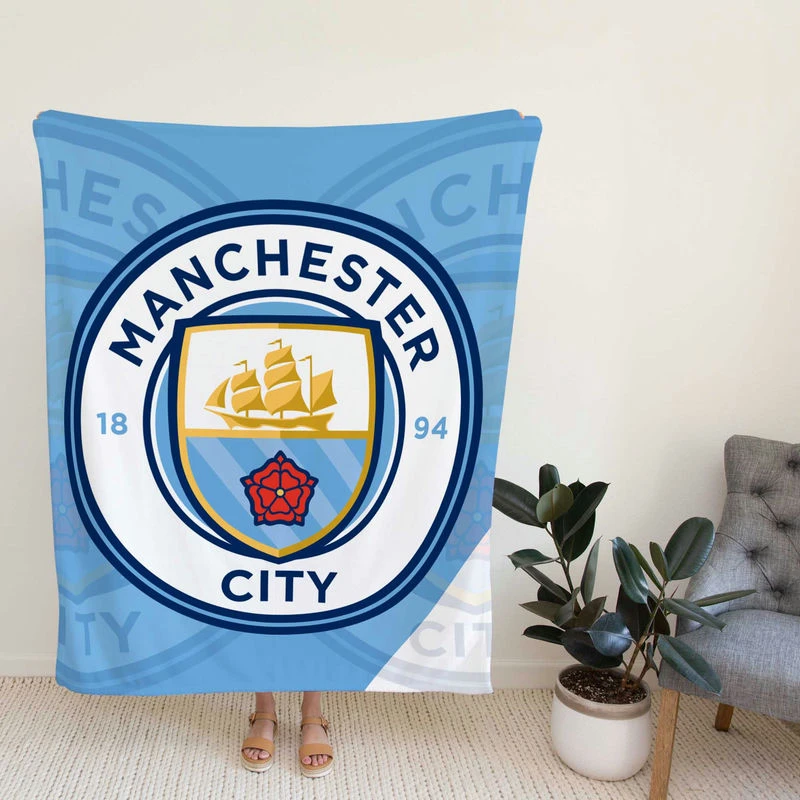 Club World Coccer Team Manter City FC Fleece Blanket