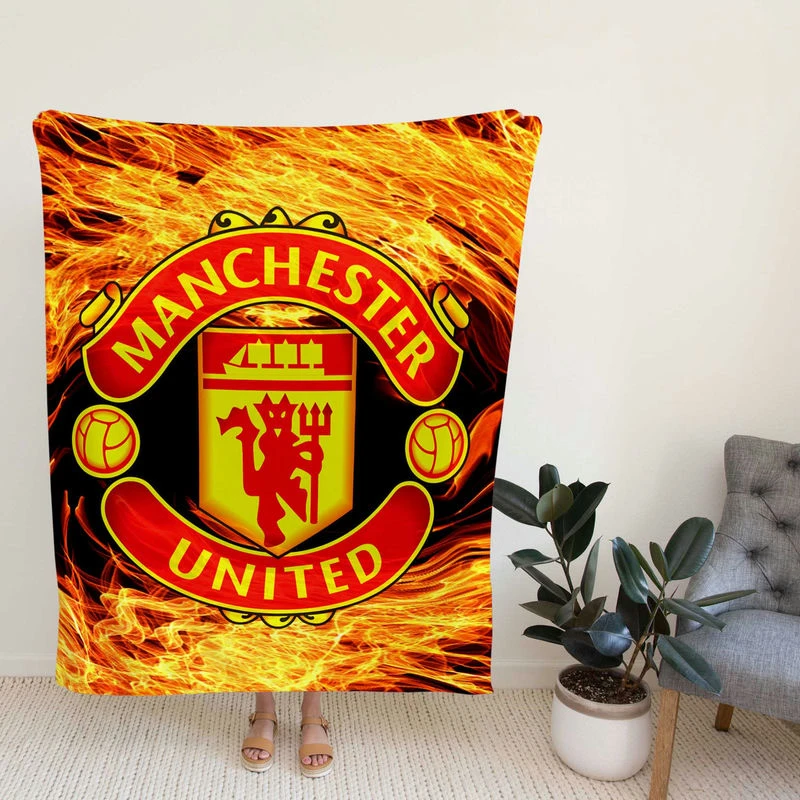 FA Coccer Team Manter United FC Fleece Blanket