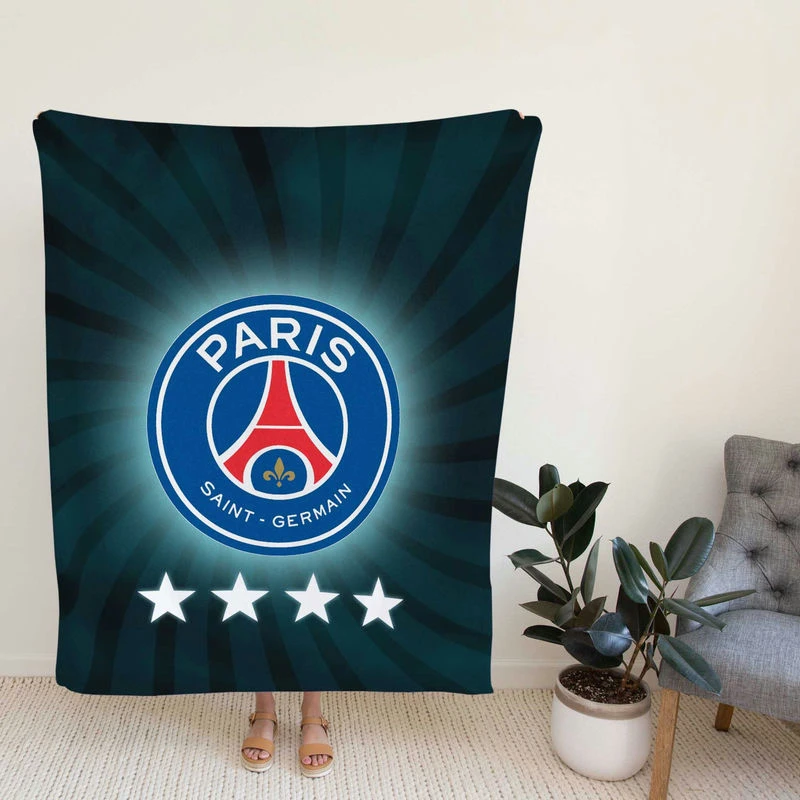 Excitioccer Team P Saint Germain FC Fleece Blanket