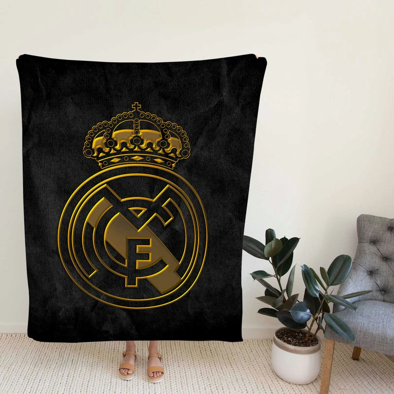 Real Madrid CF Copa del Roccer Club Fleece Blanket