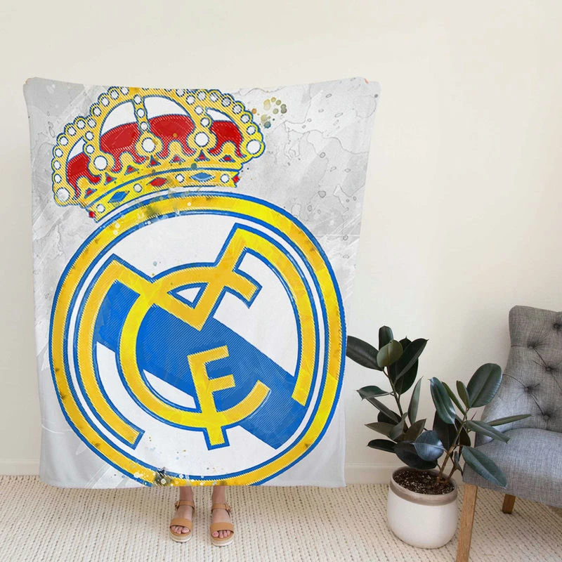 tandioccer Club Real Madrid CF Fleece Blanket
