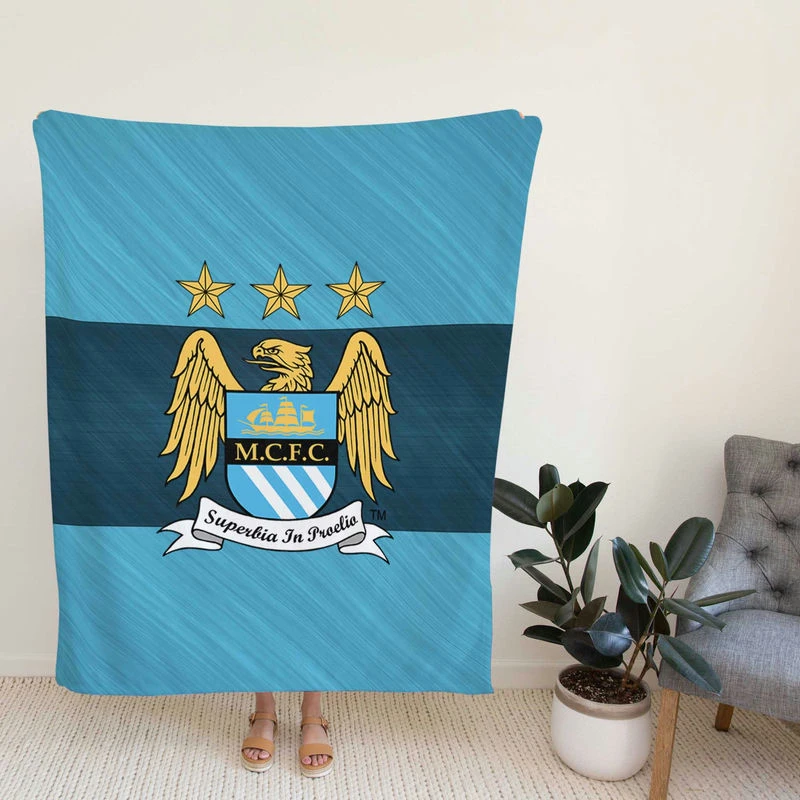 Manter City FC Excitioccer Club Fleece Blanket