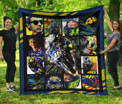 Valentinosi Fleece Blanket Quilt Blanket For MotoGP Fan