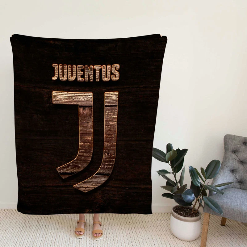 Proud Italioccer Club Juve Logo Fleece Blanket