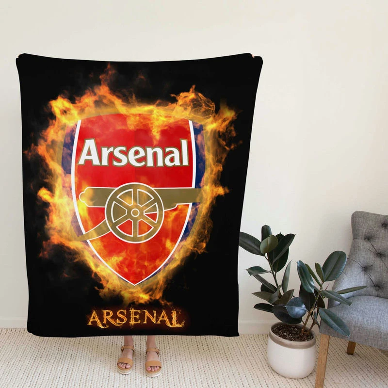 Arsenal FC Fa Soccer Team Fleece Blanket