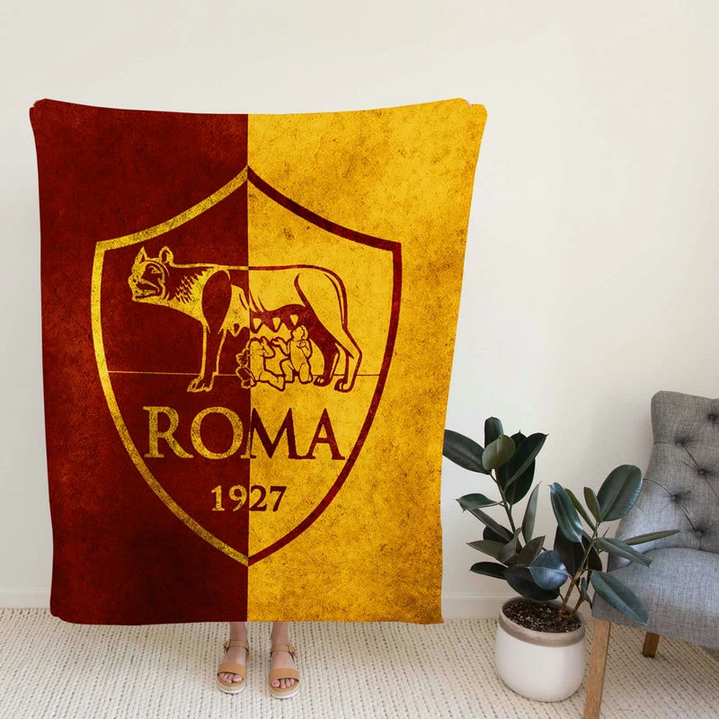 AS Roma Top Rankoccer Team in Italy Fleece Blanket