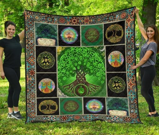 Tree Of Life Fleece Blanket Quilt Blanket For Earth Lover