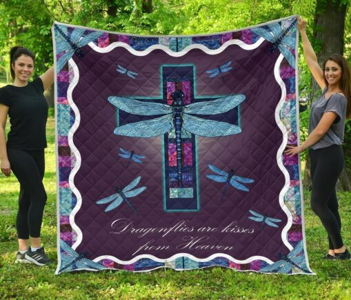 Dragonf Areses From Heaven Fleece Blanket Quilt Blanket Dragonfly Lover