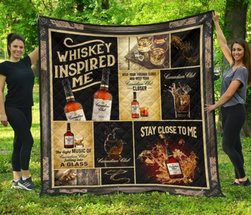 Canadian Club Fleece Blanket Quilt Blanket keypired Me